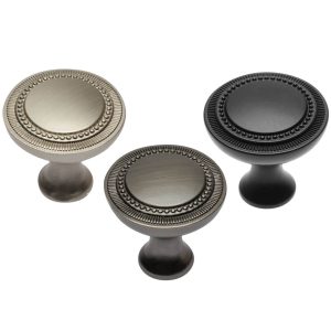 Gedotec Möbelknopf JOSI aus Aluminium, Ø 31,5 mm, Edelstahl-Optik