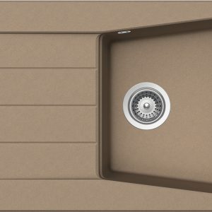 Häfele Aufbauspüle AS02L mit großem Becken 1000 x 500 mm, Karamell Metallic