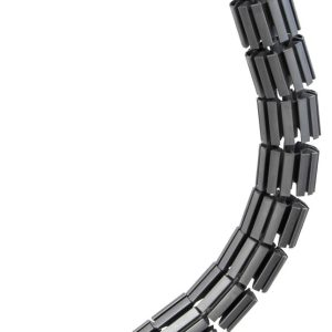 Gedotec Kabelkanal KEA Kabel-Durchführung 80 mm flexibel Kabelhalter silber, für 12 Kabel