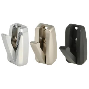 Siso Klapphaken HIPPO aus Metall, mit Feder, Edelstahl-Optik