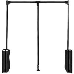 Gedotec Garderobenlift GO UP Tragkraft bis 20 kg, Schwarz matt – 930 – 1250 mm