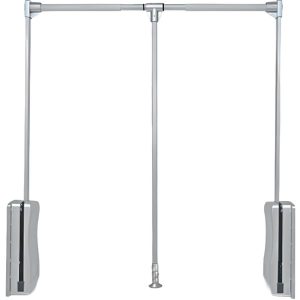Gedotec Garderobenlift GO UP Tragkraft bis 20 kg, Silber matt – 700 – 930 mm