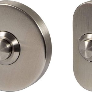 Häfele Klingelplatte aus Edelstahl rostfrei, 24 V, Oval – 64 x 30 mm