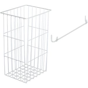 Häfele Wäschekorb TIDY aus Stahl, weiß, 430 x 430 x 270 mm, 385 x 225 mm