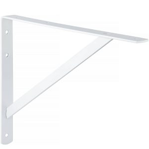 Gedotec Schwerlast-Konsole ATHENA aus Stahl weiß, 295 x 210 x 30 mm