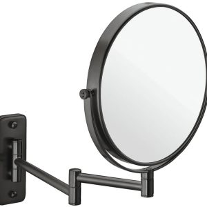 Häfele Kosmetikspiegel H1051 graphit-schwarz rund