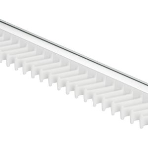Häfele Krawattenhalter für Kleiderschrank für bis zu 28 Krawatten, transparent / aluminium glänzend