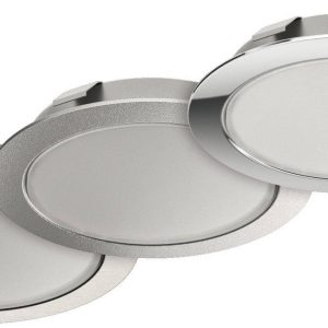 Häfele Ein-/Unterbauleuchte 12 V Loox LED 2048 Spot rund multi-weiß, silber eloxiert