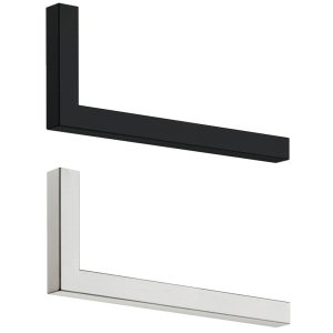 Häfele Garderobenbügel aus Edelstahl L-Form eckig, Schwarz matt