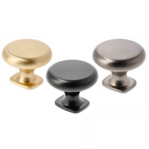 Gedotec Möbelknopf LORENA aus Metall, Ø 33 mm, Gold gebürstet