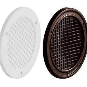 Häfele Lüftungsgitter H3609 rund Kunststoff, Ø 50 mm – braun