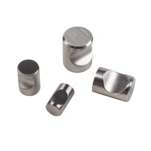 Gedotec Möbelknopf LINA aus Edelstahl massiv, Höhe 26 mm – Ø 21 mm