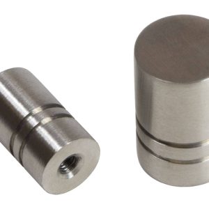 Gedotec Möbelknopf APOLLO Edelstahl massiv, Ø 13 mm – Höhe 22 mm