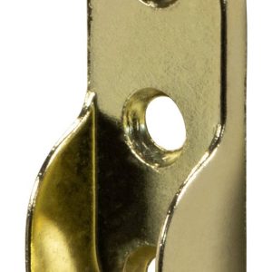 Gedotec Schrankrohrlager oval vermessingt für ovale Schrankstangen 30 x 15 mm Metall