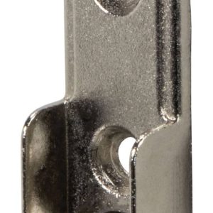 Häfele Schrankrohrlager oval zum Schrauben an die Seitenwand, aluminiumfarben
