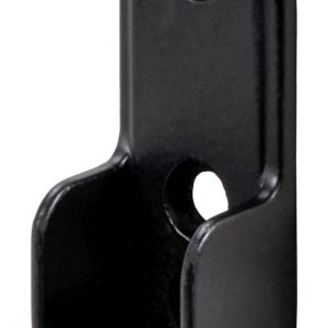 Gedotec Schrankrohrlager oval schwarz für ovale Schrankstangen 30 x 15 mm Metall