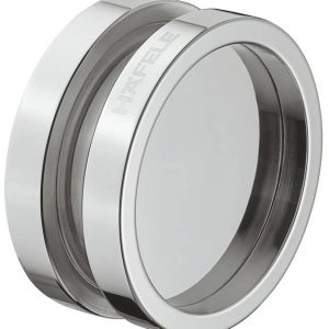 Häfele Glastür-Muschelgriff H8515 Edelstahl chrom poliert