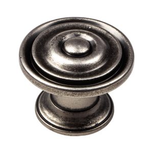 Gedotec Möbelknopf VELDEN Antik Altzinn, Ø 30 mm