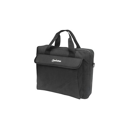 Manhattan London Laptop Bag 14.1'', Top Loader, Accessories Pocket, Shoulder Strap (removable), Black, Three Year Warranty - Notebook-Tasche'
