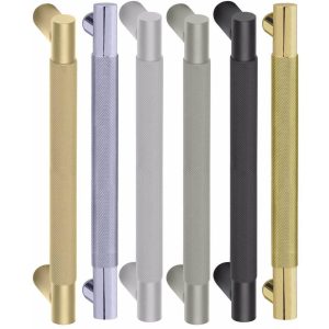 Fimet Stoßgriff MARION 1444 aus Messing, Bohrabstand 300 mm – Länge 350 mm – Bronze satiniert