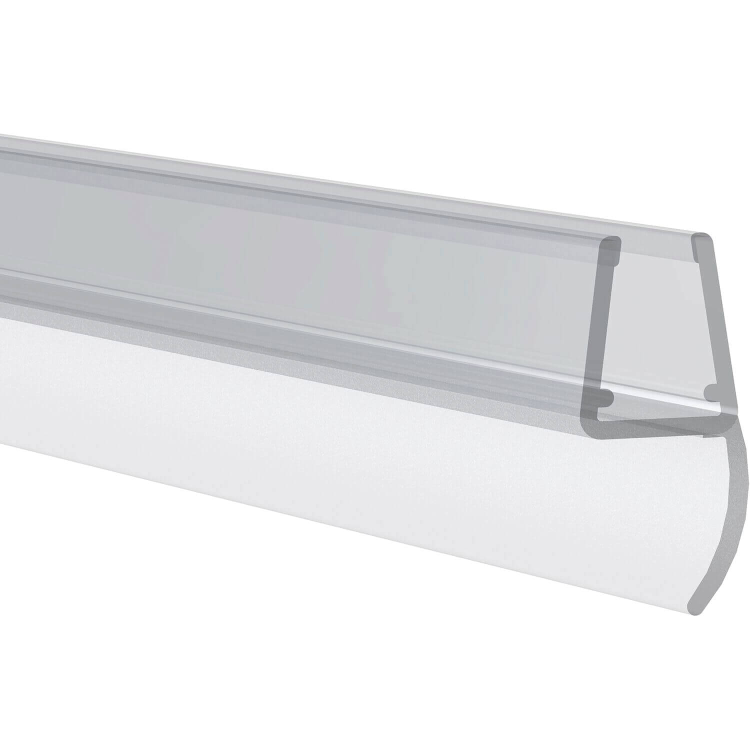 Rehau Mitteldichtung aus Kunststoff mit seitlicher Lippe für Glasdicke 6 - 8 mm, 1000 mm