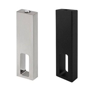 Gedotec Schrankrohr Mittelträger eckig 25×10, Nano – matt gebürstet