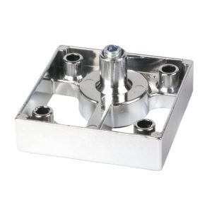 Gedotec Möbelfuß VIGANO aus Metall, 60 x 60 mm, Chrom poliert