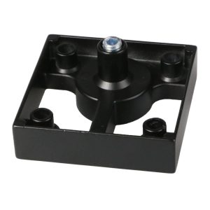 Gedotec Möbelfuß VIGANO aus Metall, 60 x 60 mm, Schwarz matt