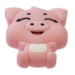 Gedotec Möbelknopf KIZI aus Gummi speichelecht, Schweinchen