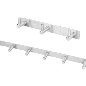 Gedotec Hakenleiste MOON aus Edelstahl, 3 Haken