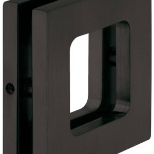 Häfele Glastür-Muschelgriff H8505 Edelstahl graphit-schwarz