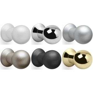 Mital Möbelknopf NATASCHA aus Metall, Nickel matt – Ø 12 mm