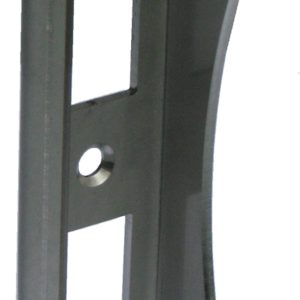 Gedotec Winkelschließblech Toranschlag Höhe 180 mm Lappenschließblech, Edelstahl-Niro