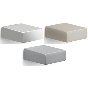 Mital Möbelknopf PIA aus Metall, 24 x 8 mm, Nickel satiniert