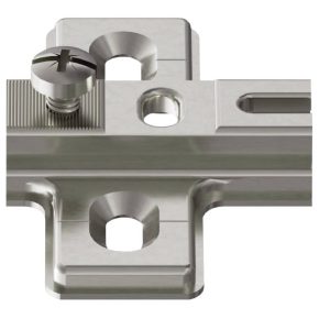 Häfele Kreuzmontageplatte H1426 Metalla Mini A Stahl vernickelt, Distanz 2 mm