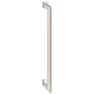 Häfele Möbelgriff für Faltschiebetüren Falttürgriff Modell SLIDE-ON oval Stahl 276 mm, Edelstahl Optik