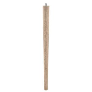 Häfele Tischbein Holz schrägstellbar 0-20°, Tischbein Eiche 690 mm (ohne Tischbeinbefestigung)