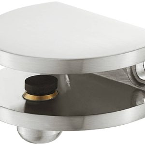 Häfele Klemmtablarträger LUNA aus Metall, 5-8 mm edelstahlfarben