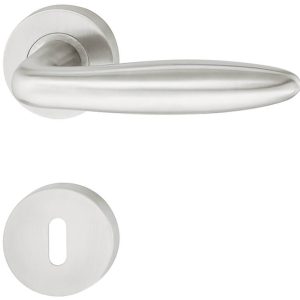 Häfele Türdrücker-Garnitur LDH 2190 Edelstahl matt, BB-Buntbart
