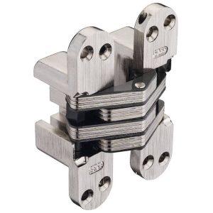Soss Türband aus Metall für unsichtbaren Anschlag, vernickelt Holzdicke 41 – 45 mm