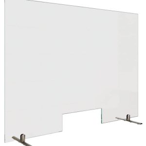Häfele Hygiene-Schutzwand aus Verbundsicherheitsglas 1000 x 750 mm, mit Ausschnitt 300 x 100 mm