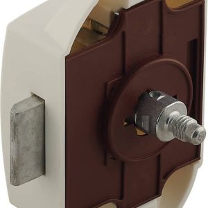 Häfele Drehstangen-Schloss Push-Lock Dornmaß 25 mm einseitig bedienbar, Kunststoff weiß
