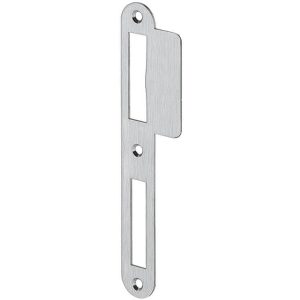 Häfele Lappenschließblech gerade für ungefälzte Türen 170 mm, Edelstahl matt (Werkstoff 1.4301)