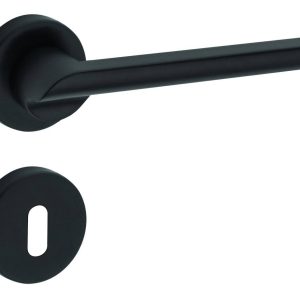 Fimet Drückergarnitur PUNTO aus Metall Schwarz matt, BB – Buntbart