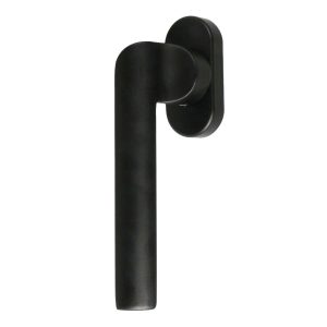 Fimet Fenstergriff PUNTO 1205 DK aus Metall, links – Schwarz matt