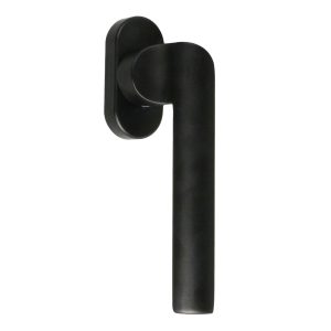 Fimet Fenstergriff PUNTO 1205 DK aus Metall, rechts – Schwarz matt