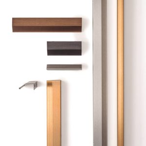 Viefe Möbelgriff WING aus Aluminium, Schwarz gebürstet – 1120 mm