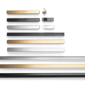 Viefe Möbelgriff FLAPP aus Aluminium, Schwarz gebürstet – 256 mm