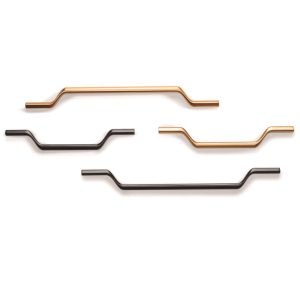Viefe Möbelgriff VALLEY aus Metall, BA 160 mm – Nickel schwarz poliert