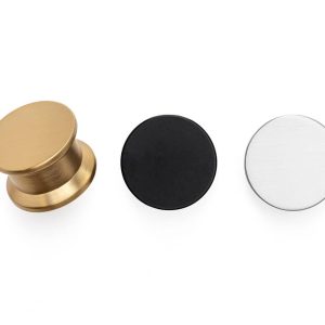 Viefe Möbelknopf OH! aus Metall, Ø 40 mm, Nickel gebürstet